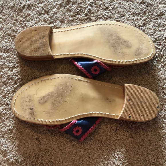 Jack Rogers navy and pink size 10 - Picture 2 of 2
